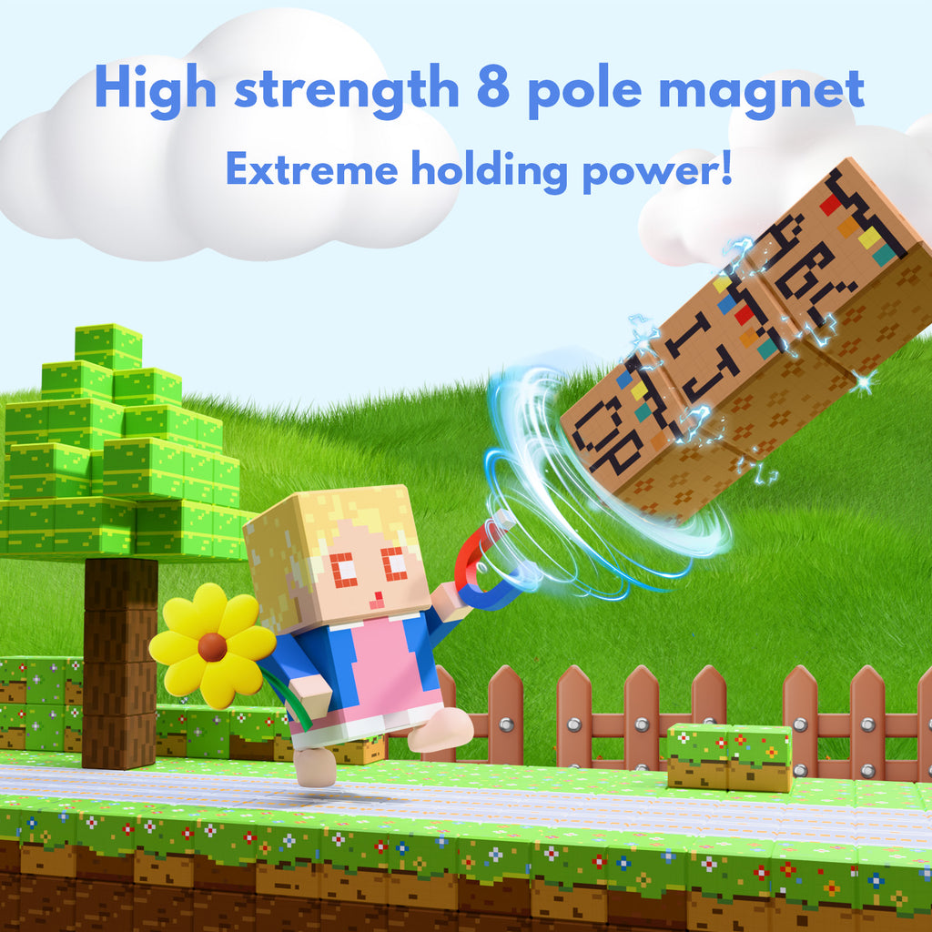 Moiuyrt Stranger Things Upside Down 150PCS Magnetic Building Blocks