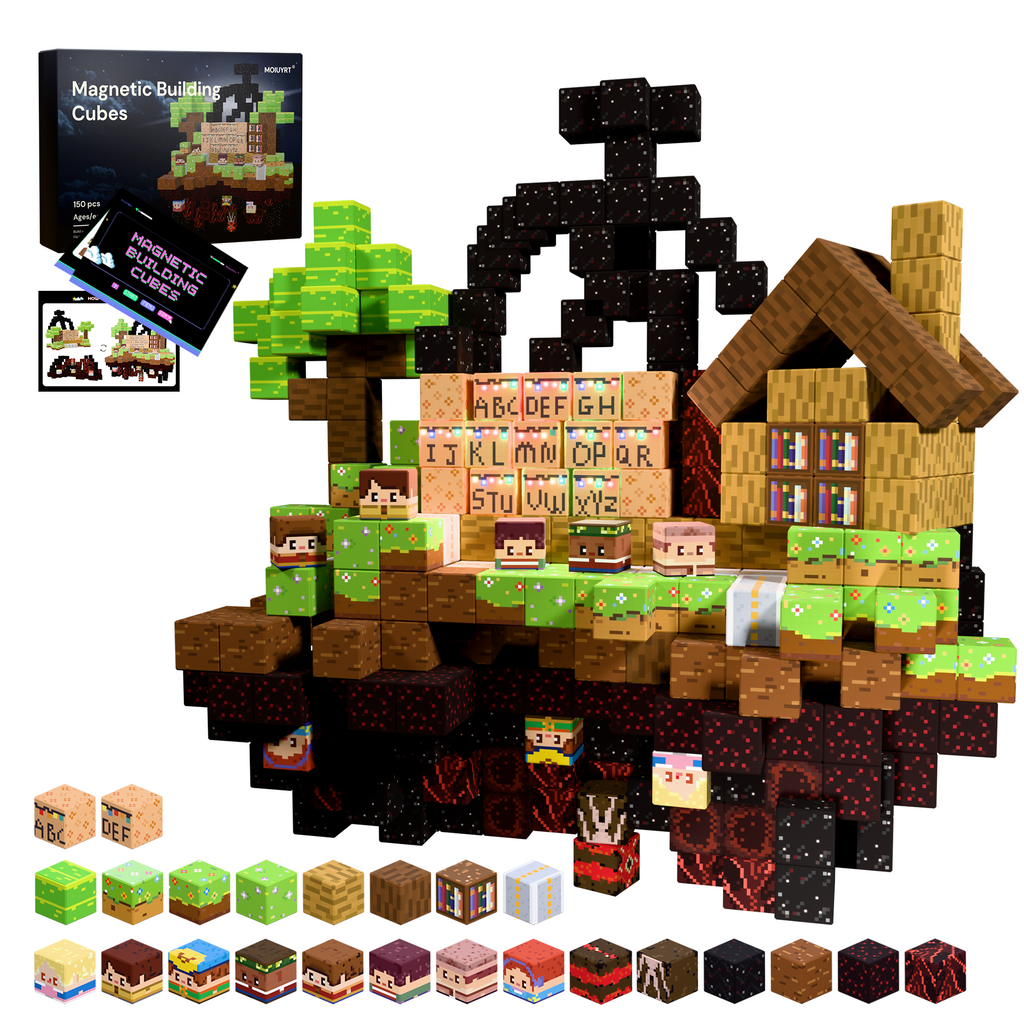 Moiuyrt Stranger Things Upside Down 150PCS Magnetic Building Blocks